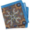 imagePaul Fredrick Mens Medallion Silk Pocket SquareBlueYellow