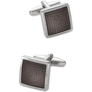 imagePaul Fredrick Mens Enamel Square CufflinkBlack