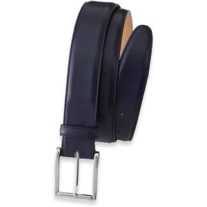 imagePaul Fredrick Mens Leather Belt With Changeable BuckleNavy