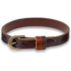 imagePaul Fredrick Mens Leather BraceletBrown