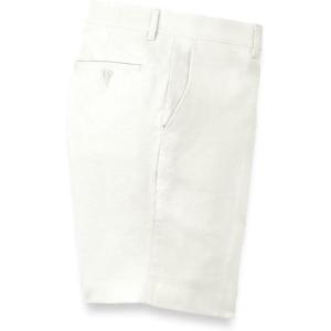 imagePaul Fredrick Mens LinenCotton Flat Front ShortsIvory
