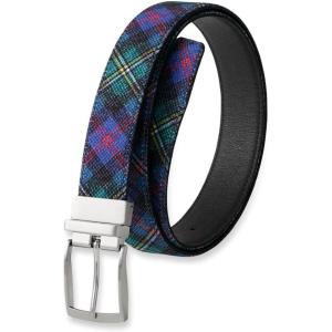 imagePaul Fredrick Mens Plaid Reversible Belt