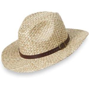 imagePaul Fredrick Mens Straw Fedora with Leather Band