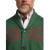 imagePaul Fredrick Mens Cotton Button Front Fair Isle Shawl Collar Cardigan Sweater
