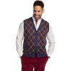 imagePaul Fredrick Mens Cotton Button Front VNeck Cardigan Vest