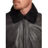 imagePaul Fredrick Mens Leather Bomber Shearling Jacket
