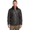 imagePaul Fredrick Mens Leather Bomber Shearling Jacket