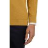 imagePaul Fredrick Mens Silk Cotton Cashmere Quarter Zip Mock Neck SweaterGold