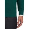 imagePaul Fredrick Mens Silk Cotton Cashmere Quarter Zip Mock Neck SweaterGreen