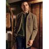 imagePaul Fredrick Mens Wool Blend Houndstooth Carcoat