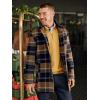imagePaul Fredrick Mens Wool Blend Plaid Carcoat