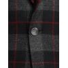 imagePaul Fredrick Mens Wool Blend Plaid Single Breasted Notch Lapel Sport Coat
