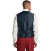 imagePaul Fredrick Mens Wool Blend Tartan Plaid No Lapel 5 Button Vest