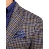 imagePaul Fredrick Mens Wool Check Single Breasted Notch Lapel Sport Coat