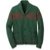 imagePaul Fredrick Mens Cotton Button Front Fair Isle Shawl Collar Cardigan Sweater