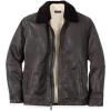 imagePaul Fredrick Mens Leather Bomber Shearling Jacket