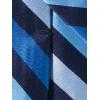 imagePaul Fredrick Mens Stripe Woven Silk TieBlueNavy