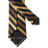 imagePaul Fredrick Mens Stripe Woven Silk TieGoldNavy