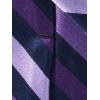 imagePaul Fredrick Mens Stripe Woven Silk TiePurpleNavy