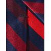 imagePaul Fredrick Mens Stripe Woven Silk TieRedNavy