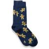 imagePaul Fredrick Mens Gingerbread Cookie Motif Cotton Blend Sock