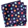 imagePaul Fredrick Mens Ornament Motif Silk Pocket SquareNavy Multi