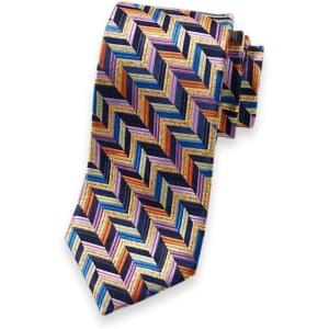 imagePaul Fredrick Mens Herringbone Woven Silk Blend Tie