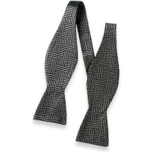 imagePaul Fredrick Mens Herringbone Woven Silk Selftied Bow Tie