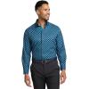 imagePaul Fredrick Mens Classic Fit Performance Stretch Medallion Casual Shirt