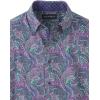 imagePaul Fredrick Mens Classic Fit Performance Stretch Paisley Casual Shirt