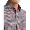 imagePaul Fredrick Mens Classic Fit Performance Stretch Plaid Casual Shirt