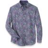 imagePaul Fredrick Mens Classic Fit Performance Stretch Paisley Casual Shirt