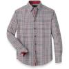imagePaul Fredrick Mens Classic Fit Performance Stretch Plaid Casual Shirt
