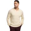 imagePaul Fredrick Mens Cotton Cable VNeck Polo