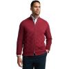 imagePaul Fredrick Mens Cotton Full Zip Mock Neck Sweater JacketBurgundy
