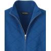 imagePaul Fredrick Mens Cotton Full Zip Mock Neck Sweater JacketNavy