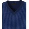 imagePaul Fredrick Mens Washable Merino Wool Houndstooth VNeck SweaterBlue