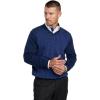 imagePaul Fredrick Mens Washable Merino Wool Houndstooth VNeck SweaterBlue