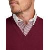 imagePaul Fredrick Mens Washable Merino Wool VNeck SweaterBurgundy