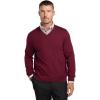 imagePaul Fredrick Mens Washable Merino Wool VNeck SweaterBurgundy