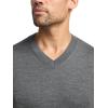 imagePaul Fredrick Mens Washable Merino Wool VNeck SweaterGrey