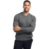 imagePaul Fredrick Mens Washable Merino Wool VNeck SweaterGrey