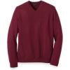 imagePaul Fredrick Mens Washable Merino Wool VNeck SweaterBurgundy