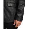 imagePaul Fredrick Mens Leather Blazer Black Large