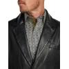 imagePaul Fredrick Mens Leather Blazer Black Large