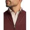 imagePaul Fredrick Mens Cotton Full Zip Mock Neck VestBurgundy