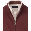imagePaul Fredrick Mens Cotton Full Zip Mock Neck VestBurgundy