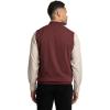 imagePaul Fredrick Mens Cotton Full Zip Mock Neck VestBurgundy