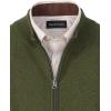 imagePaul Fredrick Mens Cotton Full Zip Mock Neck VestOlive