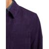 imagePaul Fredrick Mens Microfiber Corduroy Shirt Jacket Purple 3X Large